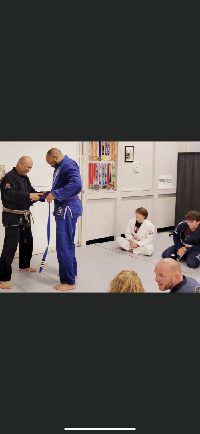 Purple belt · September 21, 2021 · Promoted by Joe Rico