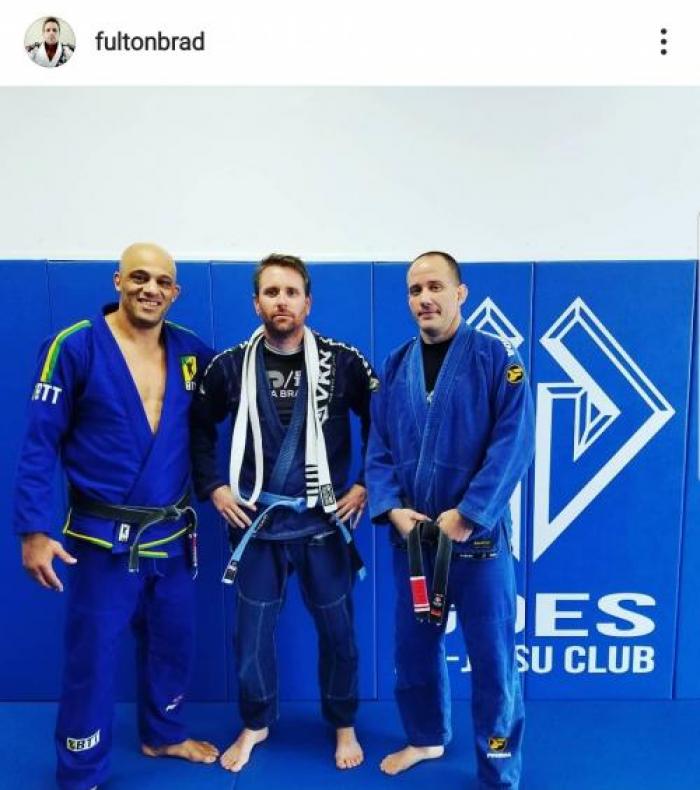 Another belt promotion for Brad. I’m on right. Allan Goes on left.