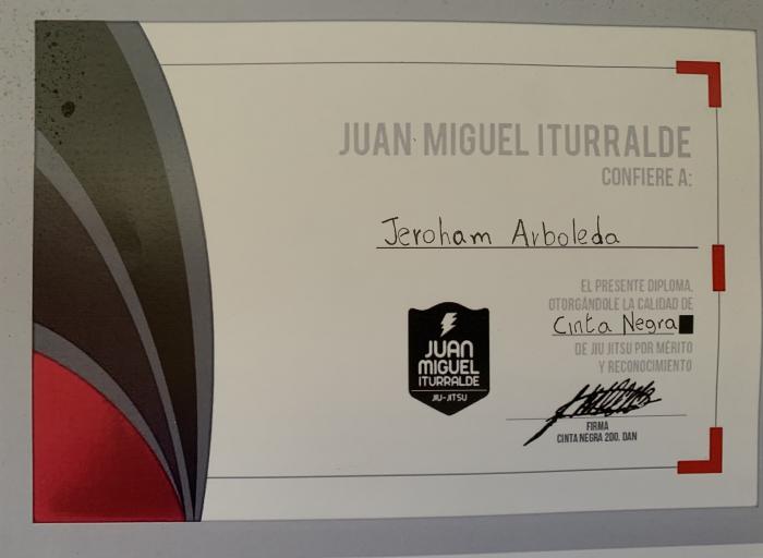 Black belt · December 12, 2019 · Promoted by Juan Miguel Iturralde