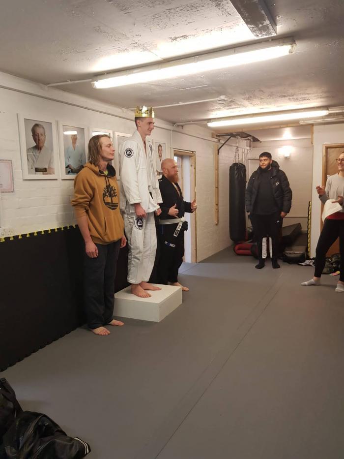 RGA Bucks king of white belt podium, bronze.