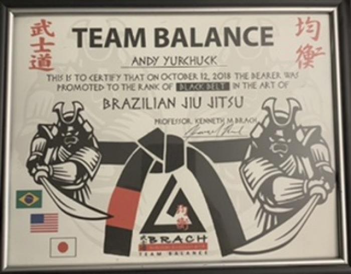 Black belt · October 12, 2018 · Promoted by Kenny Brach