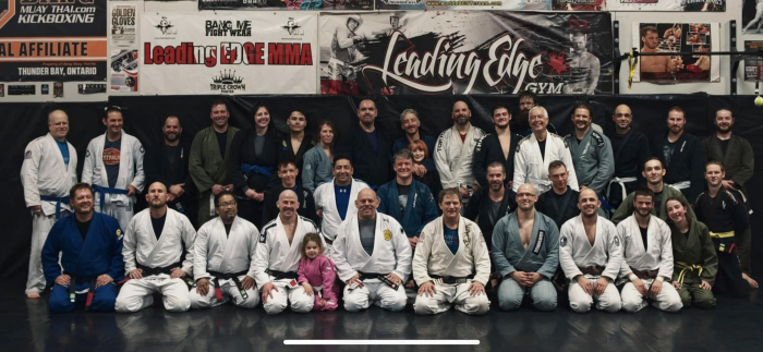 Leading Edge MMA - Professor Dan Moroney ran an amazing seminar and leveled up 4 brown belts to black, and advanced 3 black belts in rank.