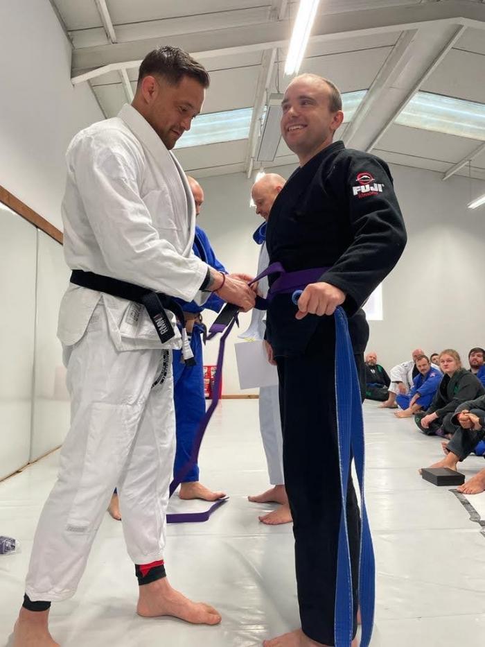 Purple belt · November 27, 2021 · Promoted by Justin McGibbon