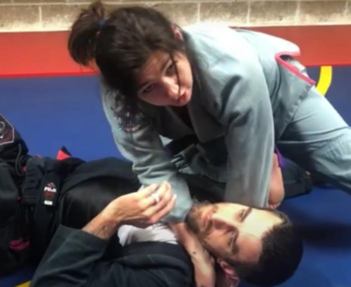 Getting Baseball Bat choked by the Mrs.