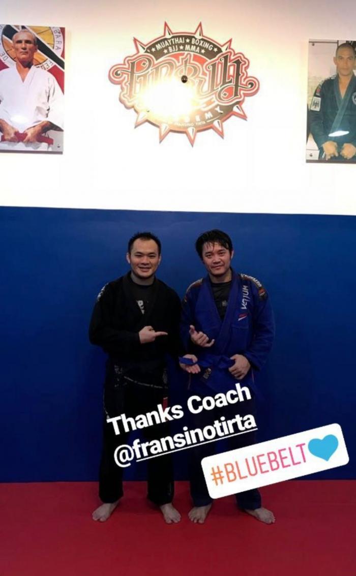 Blue belt · December 8, 2017 · Promoted by Coach Fransisno Tirta