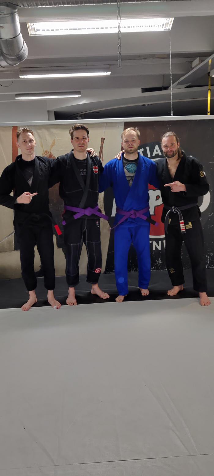 Purple belt · December 4, 2021 · Promoted by Timo Räkköläinen