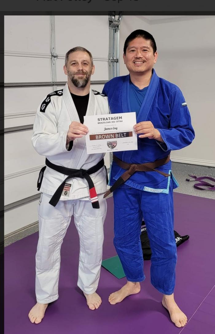 Brown belt · September 13, 2021 · Promoted by Mat Polley