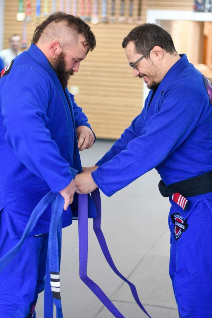 Purple belt · October 30, 2021 · Promoted by Ed Ramos