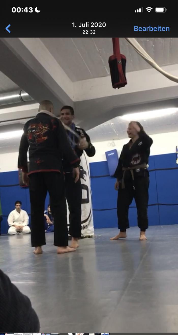 Blue belt · July 1, 2020 · Promoted by Spiros Huhn