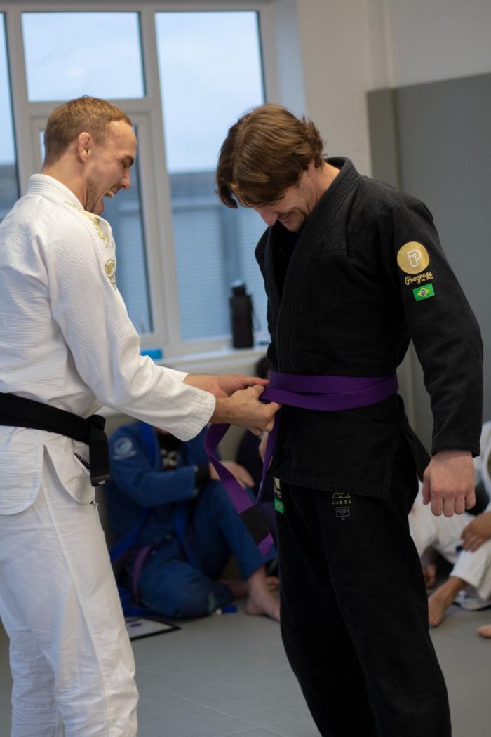 Purple belt · September 3, 2021 · Promoted by Jack Grant