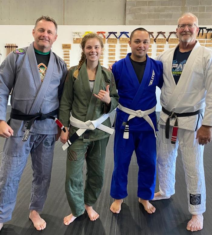 3rd stripe promotion with my wife also featuring black belts Scott Thompson and Mick Doyle