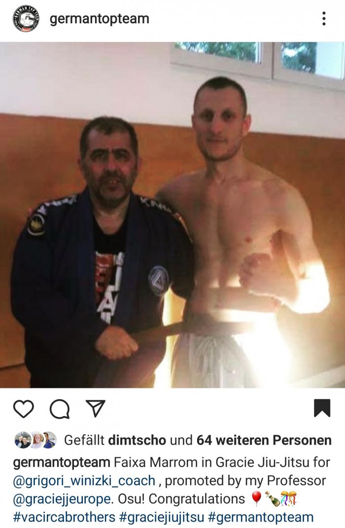 Brown belt · October 9, 2021 · Promoted by Peter Angerer