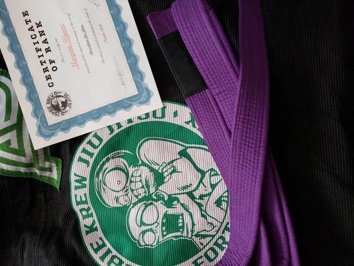 Purple belt · December 11, 2021 · Promoted by Jorge Perez