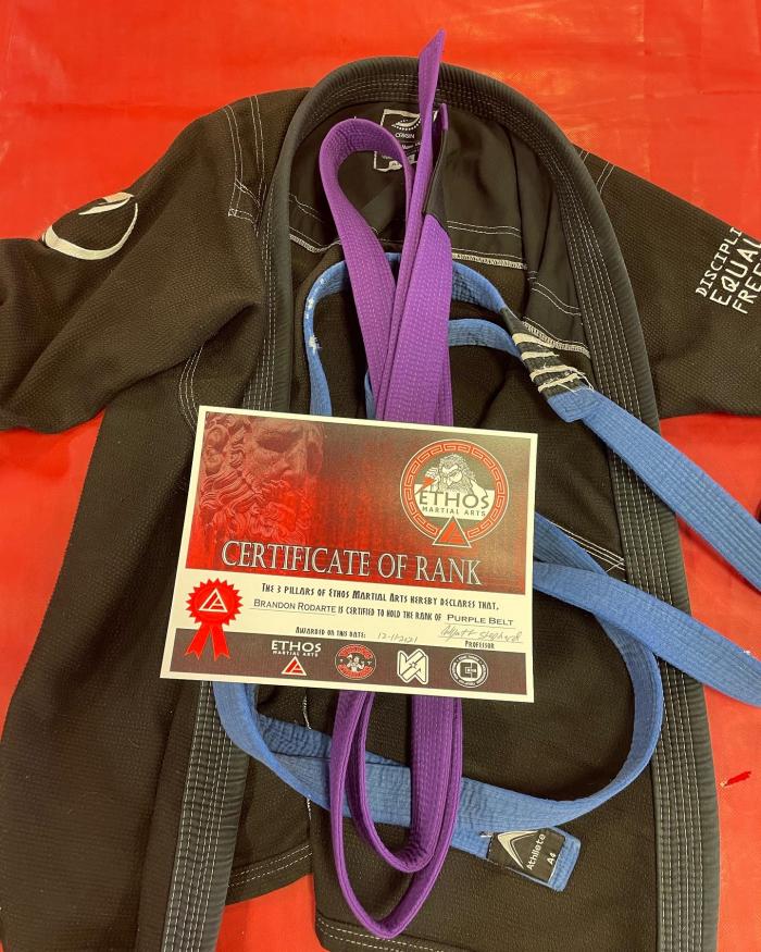 Purple belt · December 11, 2021 · Promoted by Wyatt Shepherd