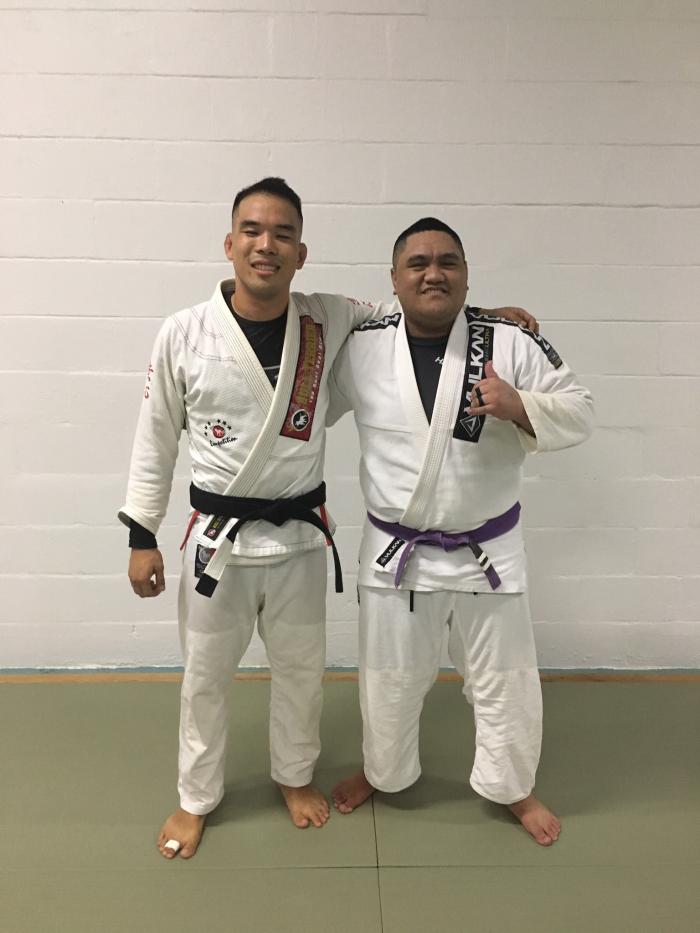 Purple belt · December 29, 2014 · Promoted by Kalani Lizama