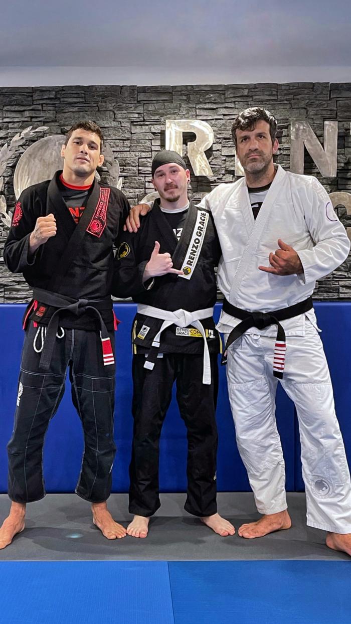 Training with Rolles Gracie and Robson Gracie Jr.
