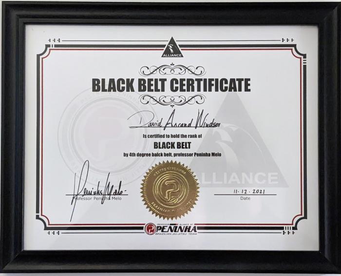 Black belt · December 10, 2021 · Promoted by Peninha Melo