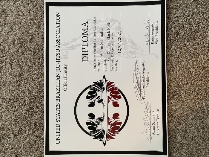 Black belt 3rd degree · December 4, 2021 · Promoted by Paulo Fernando Augusto