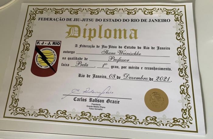 Black belt 1st degree · December 8, 2021 · Promoted by Adriano Lucio