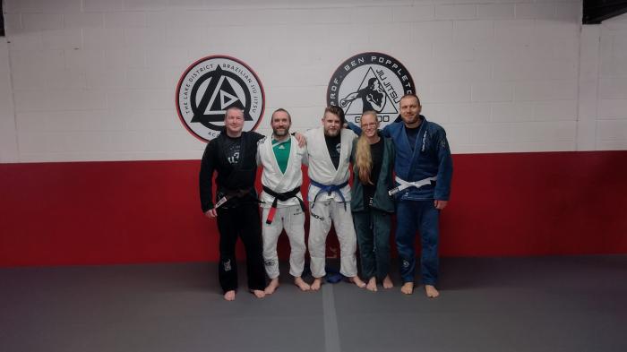 Brown belt promotion with Phil Cottingham and some of the team.