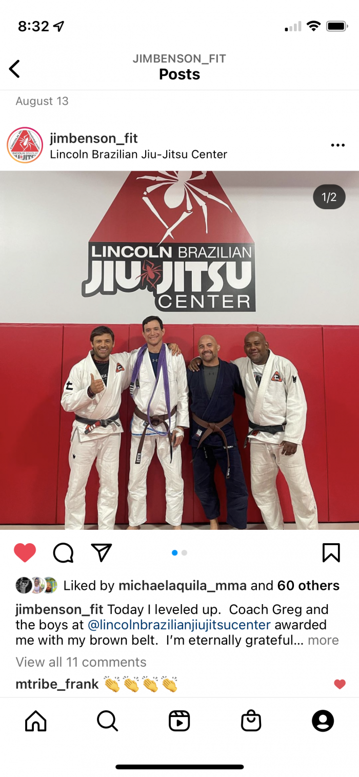 Brown belt · February 12, 2022 · Promoted by Greg Lawson