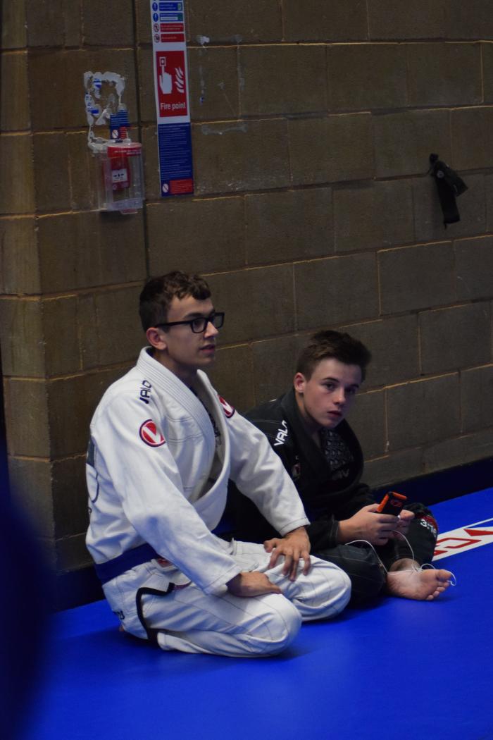 At the same competition with my teammate
