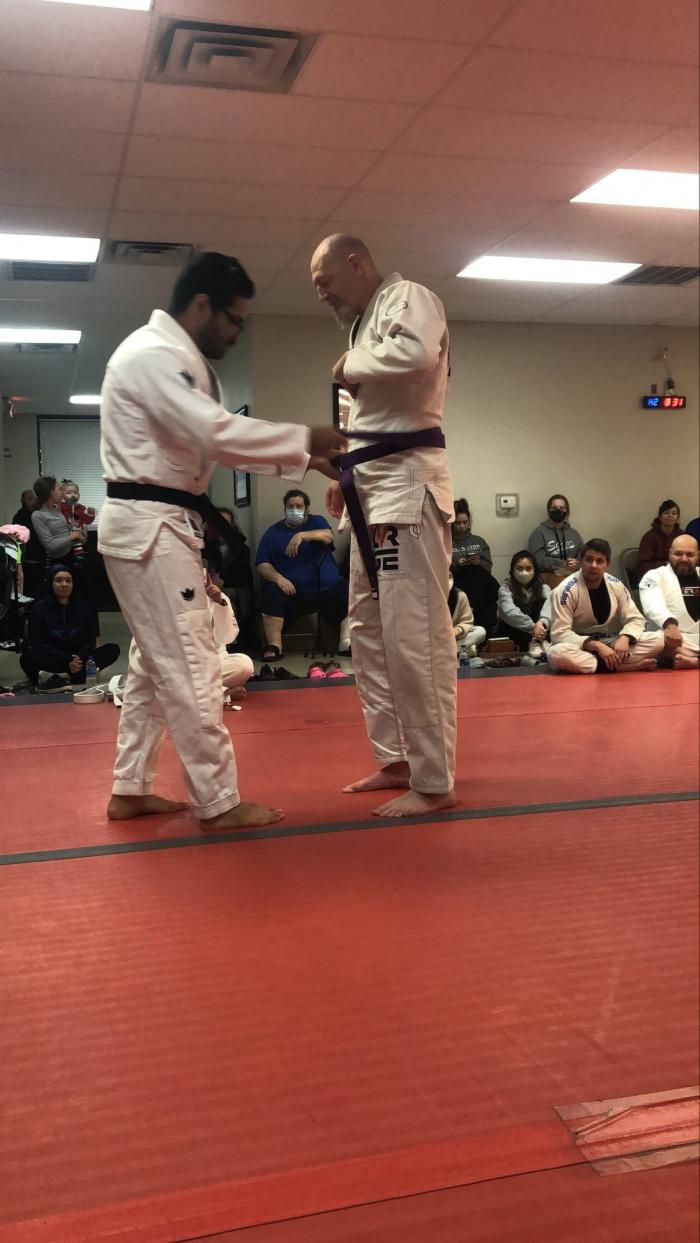 Purple belt · December 4, 2020 · Promoted by Mario Espindola