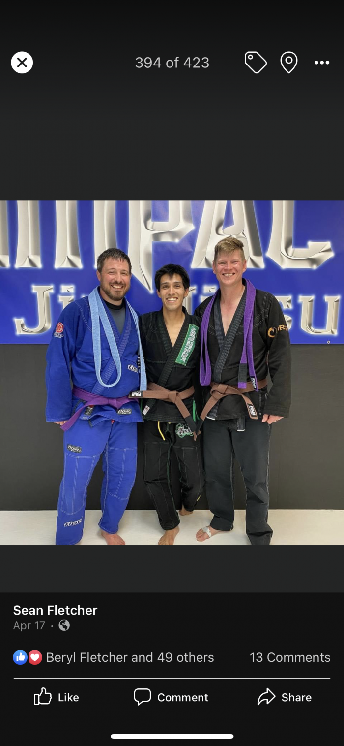 Purple belt · April 17, 2021 · Promoted by Richard Rangel