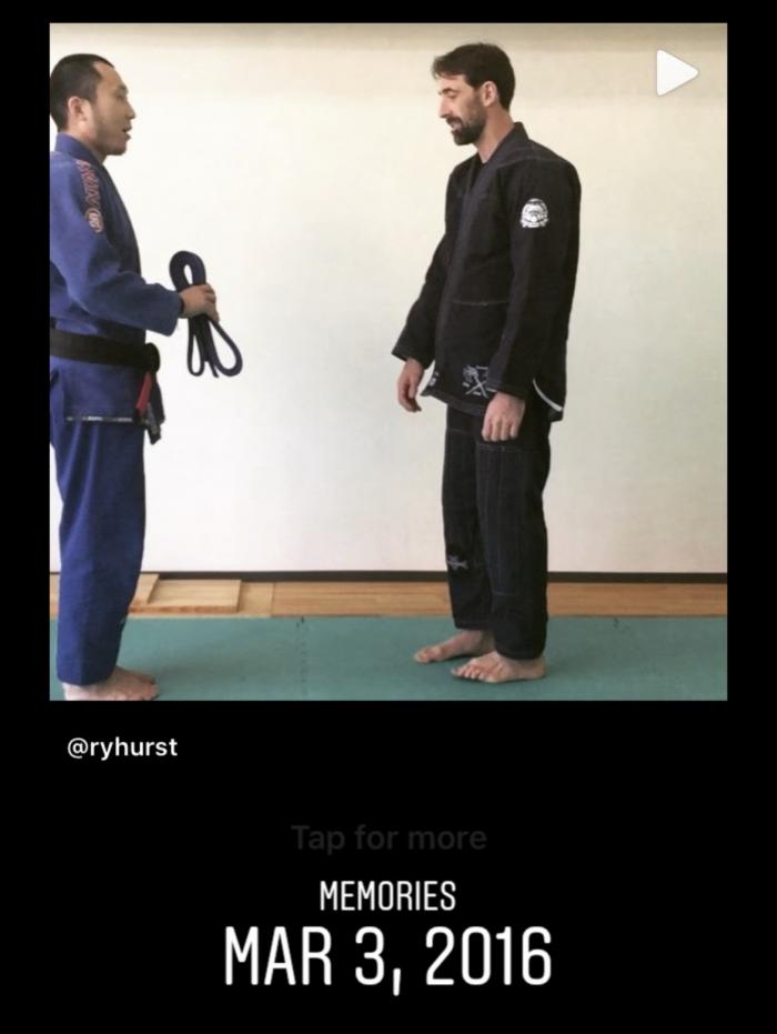 Blue belt · March 3, 2016 · Promoted by Seiichi Murao