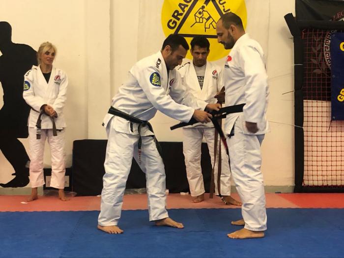 My promotion. Black Belt, with Robin Gracie.