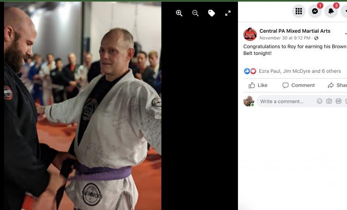 Brown belt · November 30, 2021 · Promoted by Ryan Gruhn