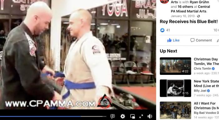 Blue belt · January 10, 2013 · Promoted by Ryan Gruhn