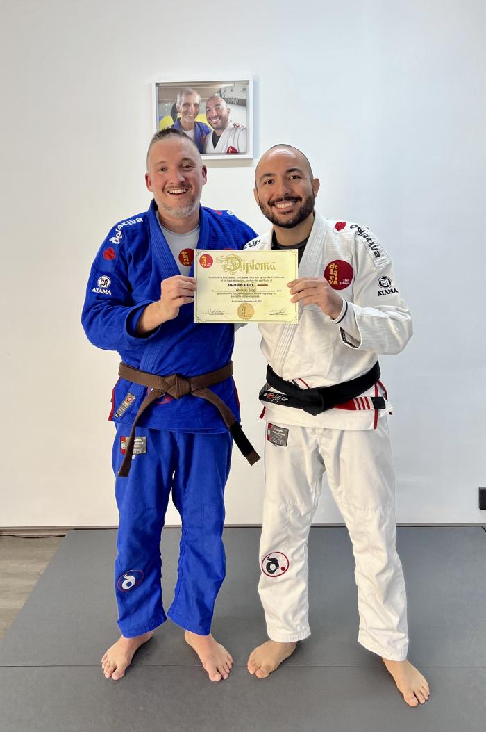 Brown belt · December 11, 2021 · Promoted by Oscar Zevallos Ortiz