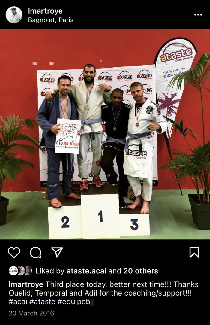 Blue belt · February 17, 2018 · Promoted by Jackson Paulo