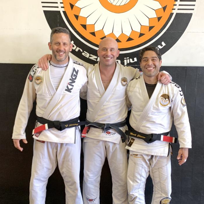 Celebrating some friends' promotion to black belt in 2019