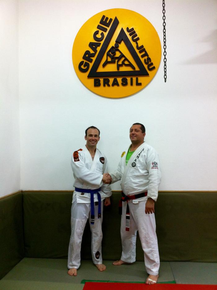 Training a decade ago at Gracie Humaita HQ in Brazil