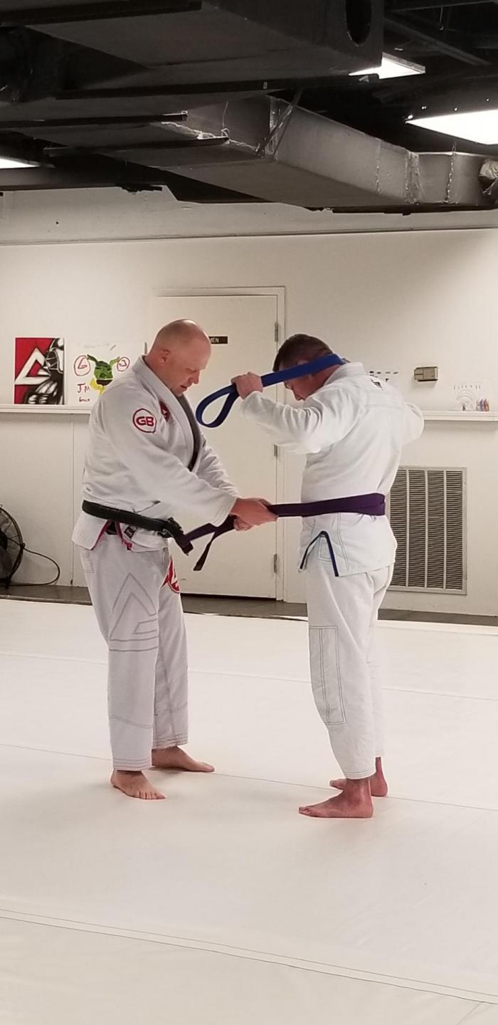 Purple belt · February 27, 2020 · Promoted by Cody Hudson