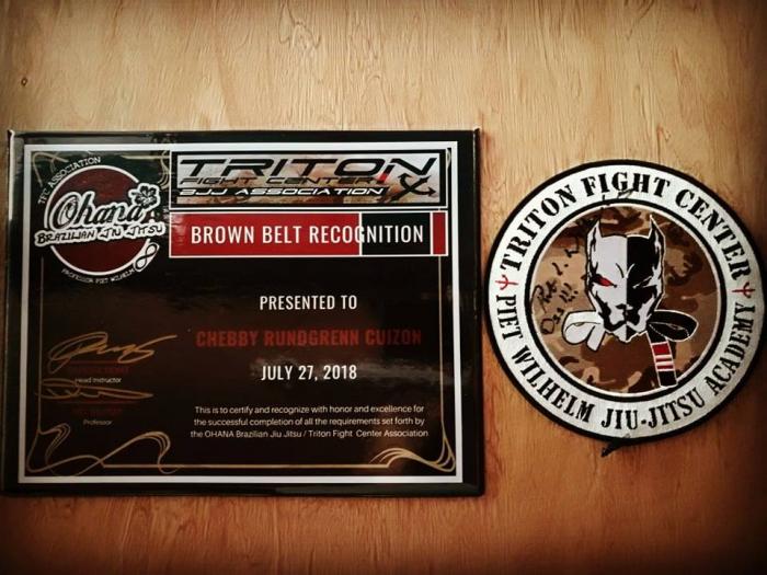 Brown belt · July 27, 2018 · Promoted by Piet Wilhelm