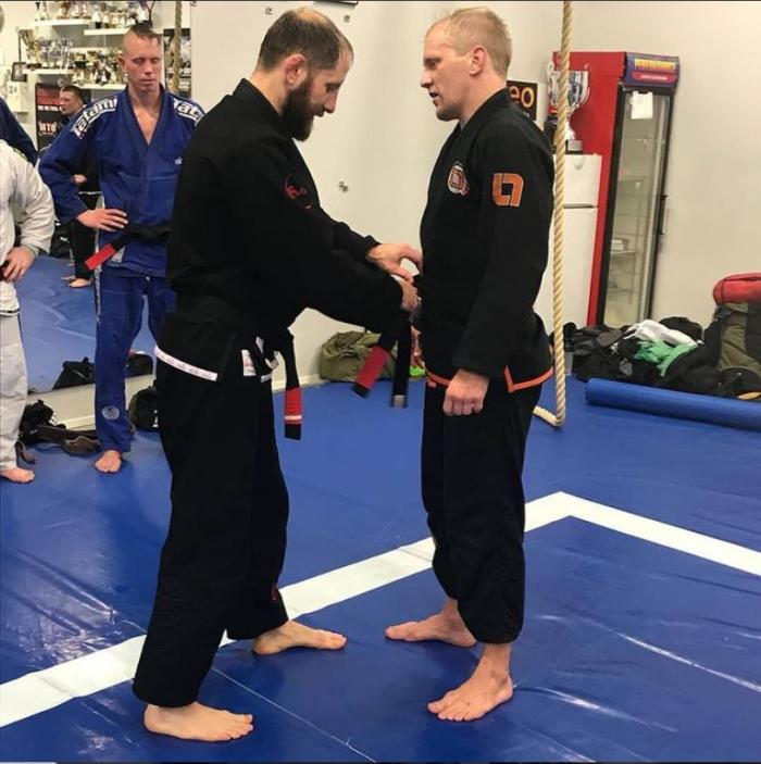 My black belt promotion in autumn 2018 at Hilti camp in Turku Finland. Sadly Pedro couldn't travel to Finland this time but authorized by him, belt was promoted by Ilari Grönholm.