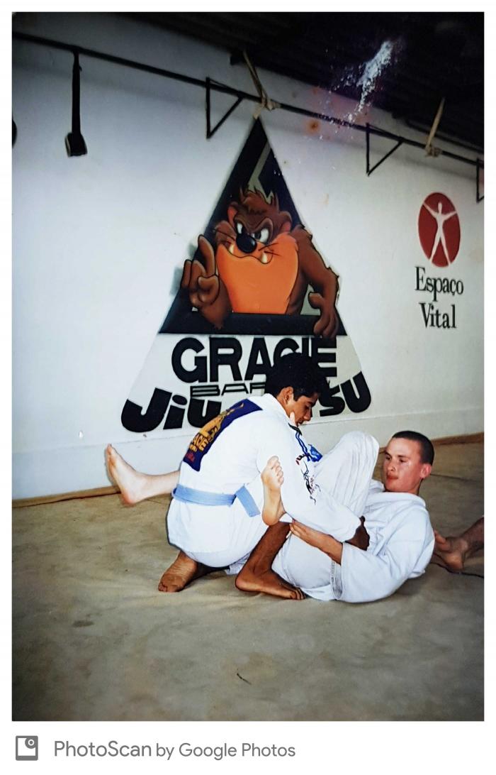 Training at Gracie Barra - July 1998