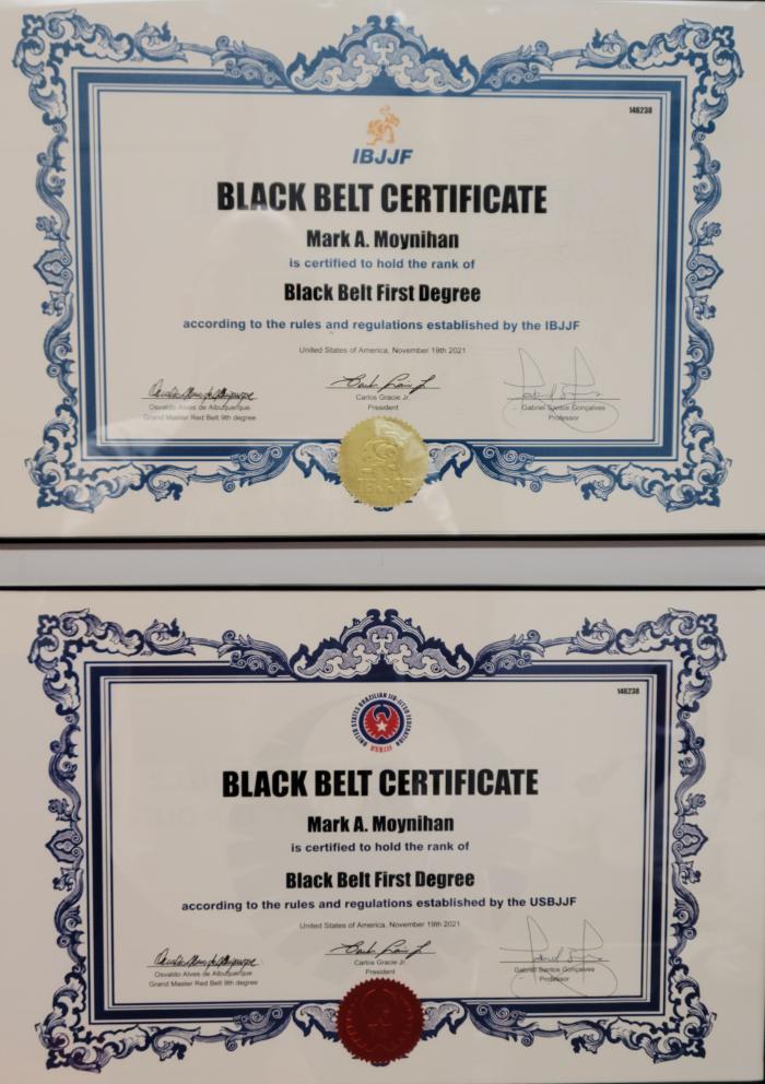 Black belt 1st degree · November 11, 2021 · Promoted by Gabriel Gladiator