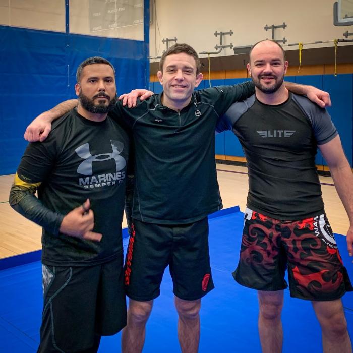 Early morning work training session with Ryan Hall.