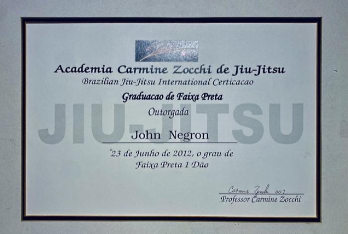 Black belt · January 1, 1951 · Promoted by Carmines ZocChi