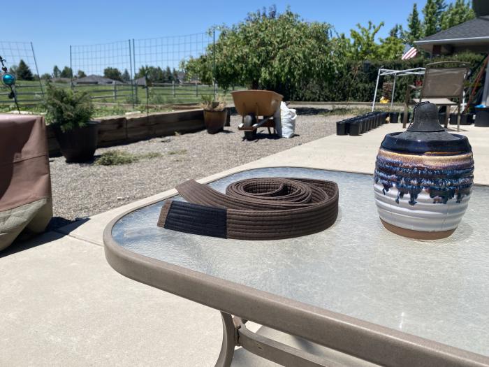 Brown belt · June 13, 2021 · Promoted by Dax Razzano