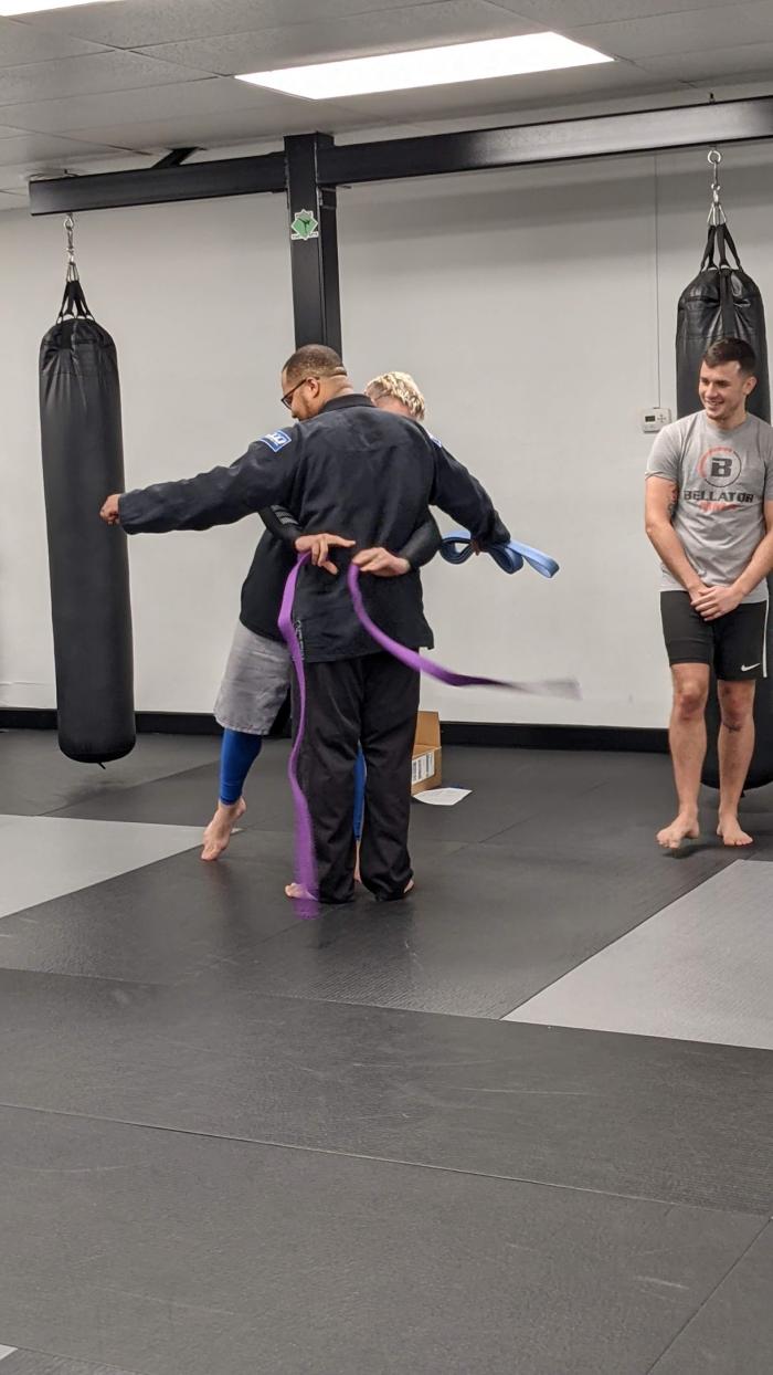 Purple belt · December 6, 2021 · Promoted by Myles Jury