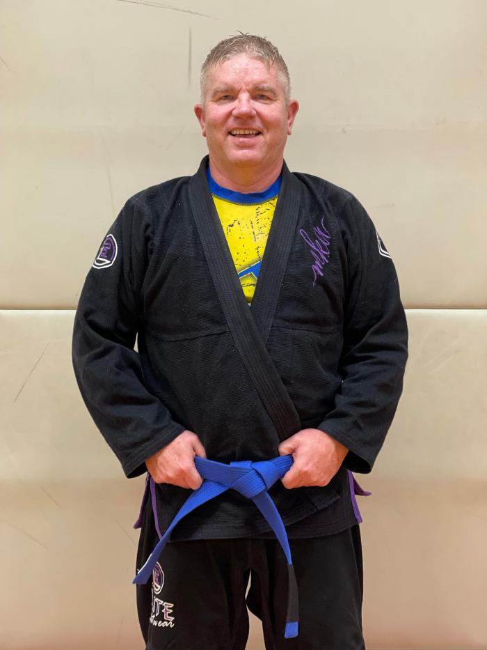 Blue belt hot off the press