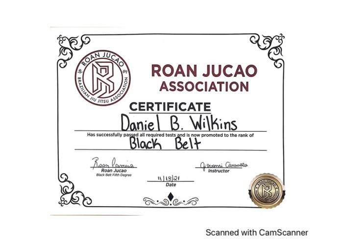 Black belt · December 18, 2021 · Promoted by Roan "Jucao" Carneiro Brandao Pereira