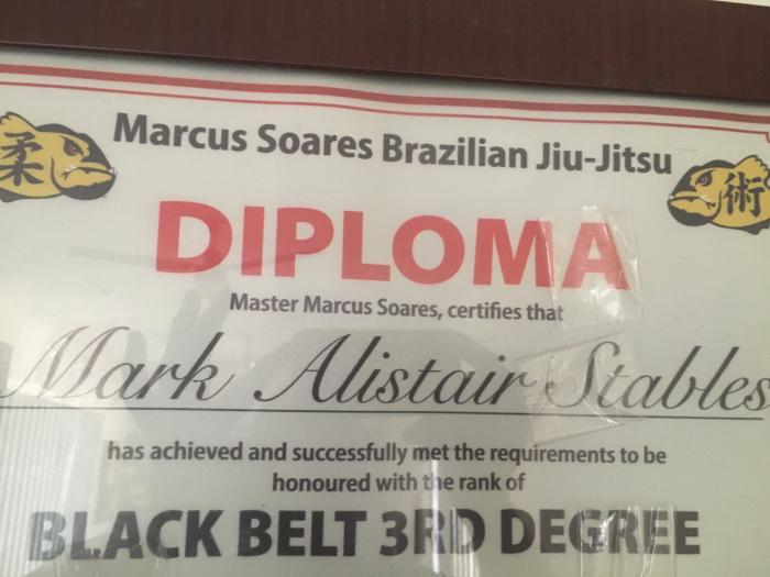 Black belt 3rd degree · January 1, 2017 · Promoted by Marcus Soares