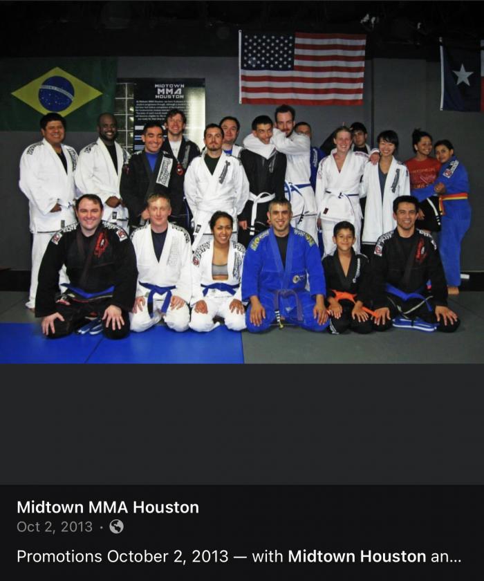 Blue belt · October 2, 2013 · Promoted by Chris Martinez