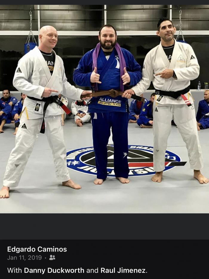Brown belt · January 11, 2019 · Promoted by Danny Duckworth